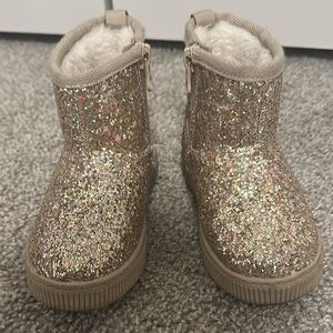 Cat & Jack Glitter Boots Toddler Size 7